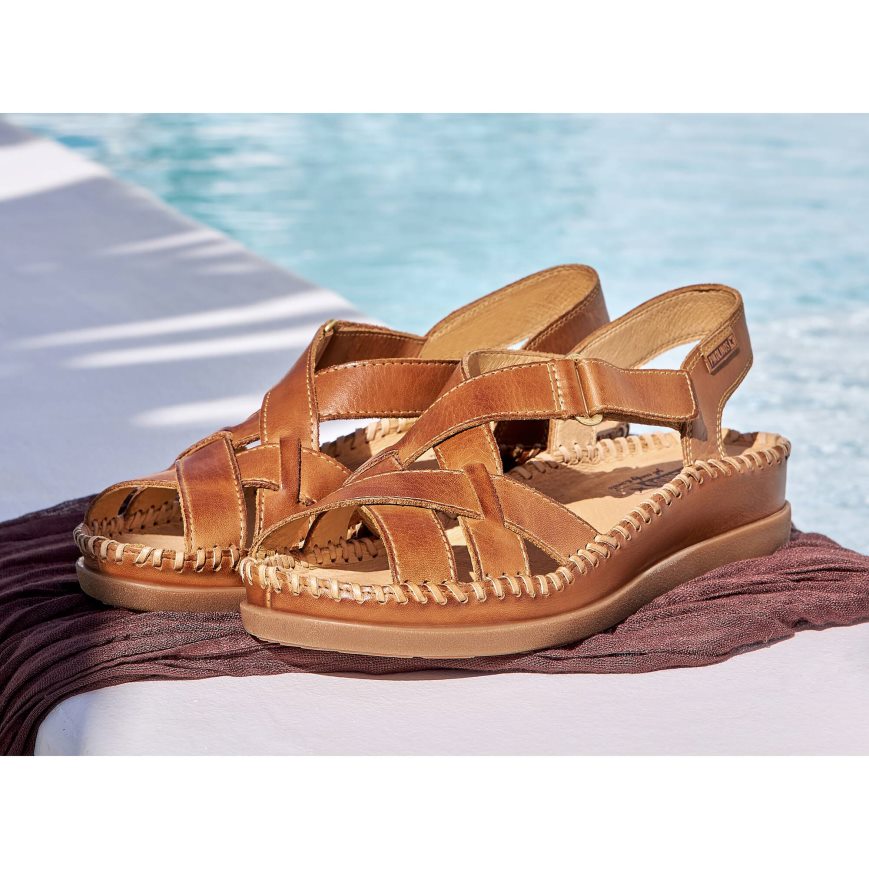 Women's Pikolinos CADAQUES Sandals Brown | NZ U2AQ591